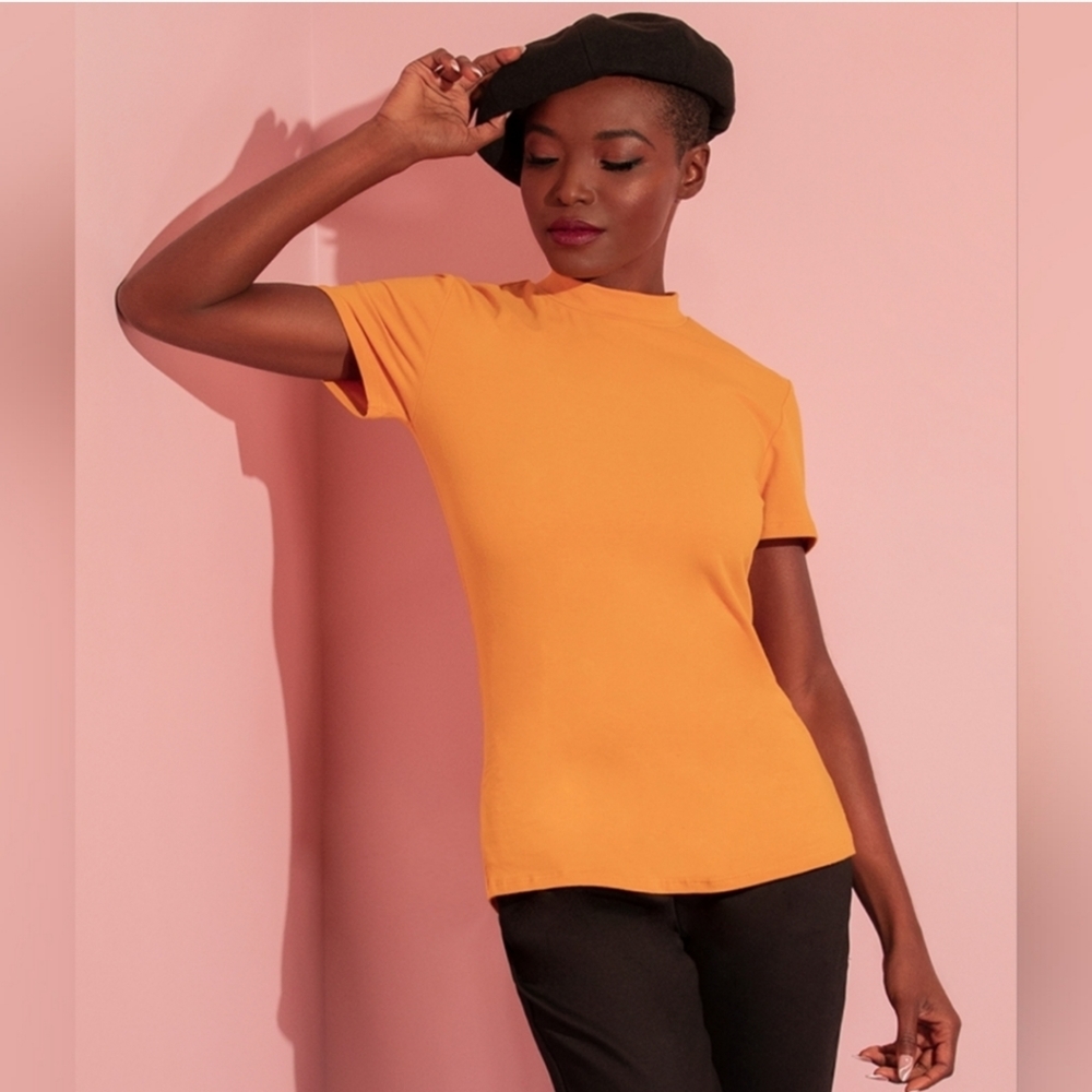 Vixen Girl Gang Top in Mustard 2X